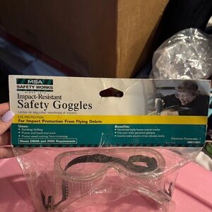 MSA Safety Works Impact-Resistant Safety Goggles